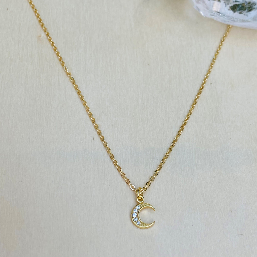 Sparkling Mini Lunita Necklace