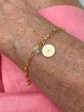 Load image into Gallery viewer, Personalized Small Disk Bracelet.
