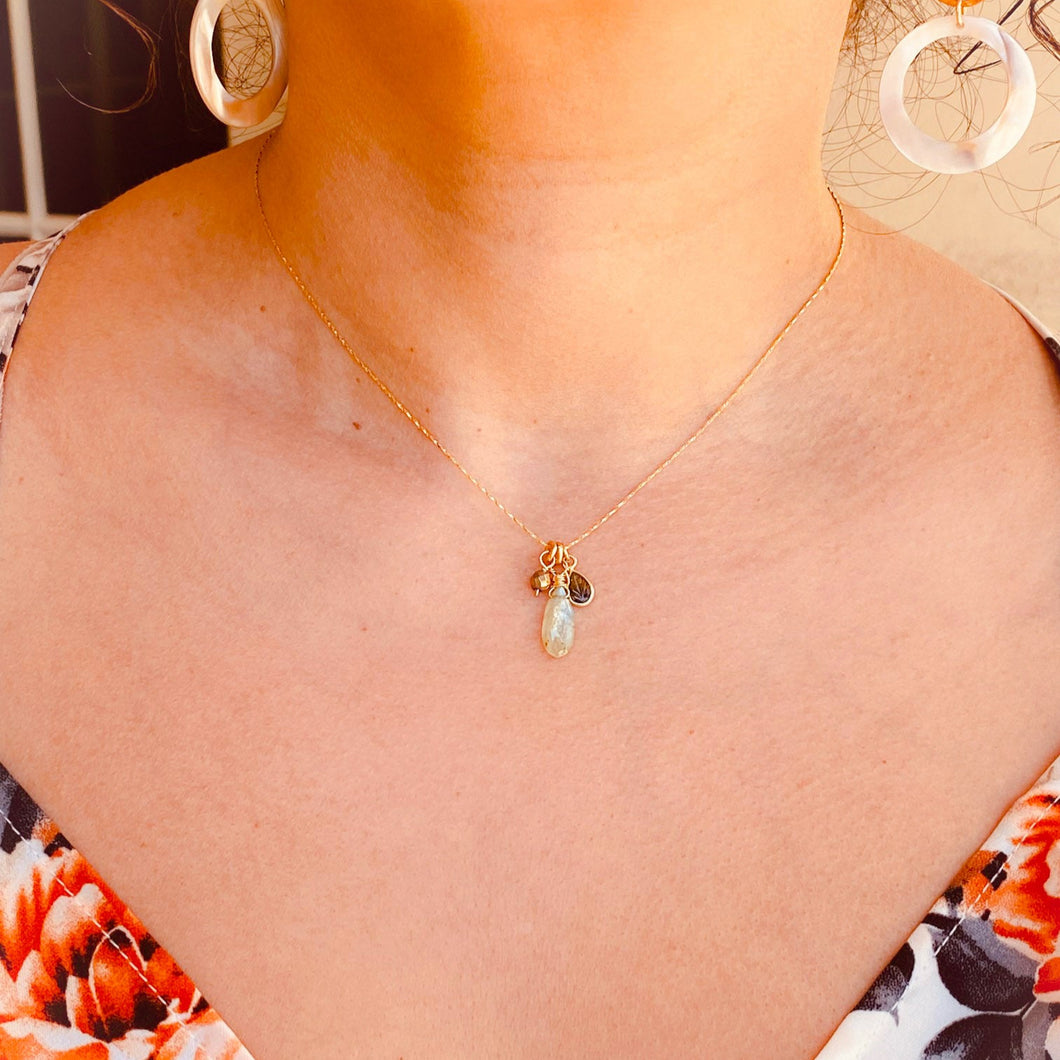Shimmery Sage Necklace Trio