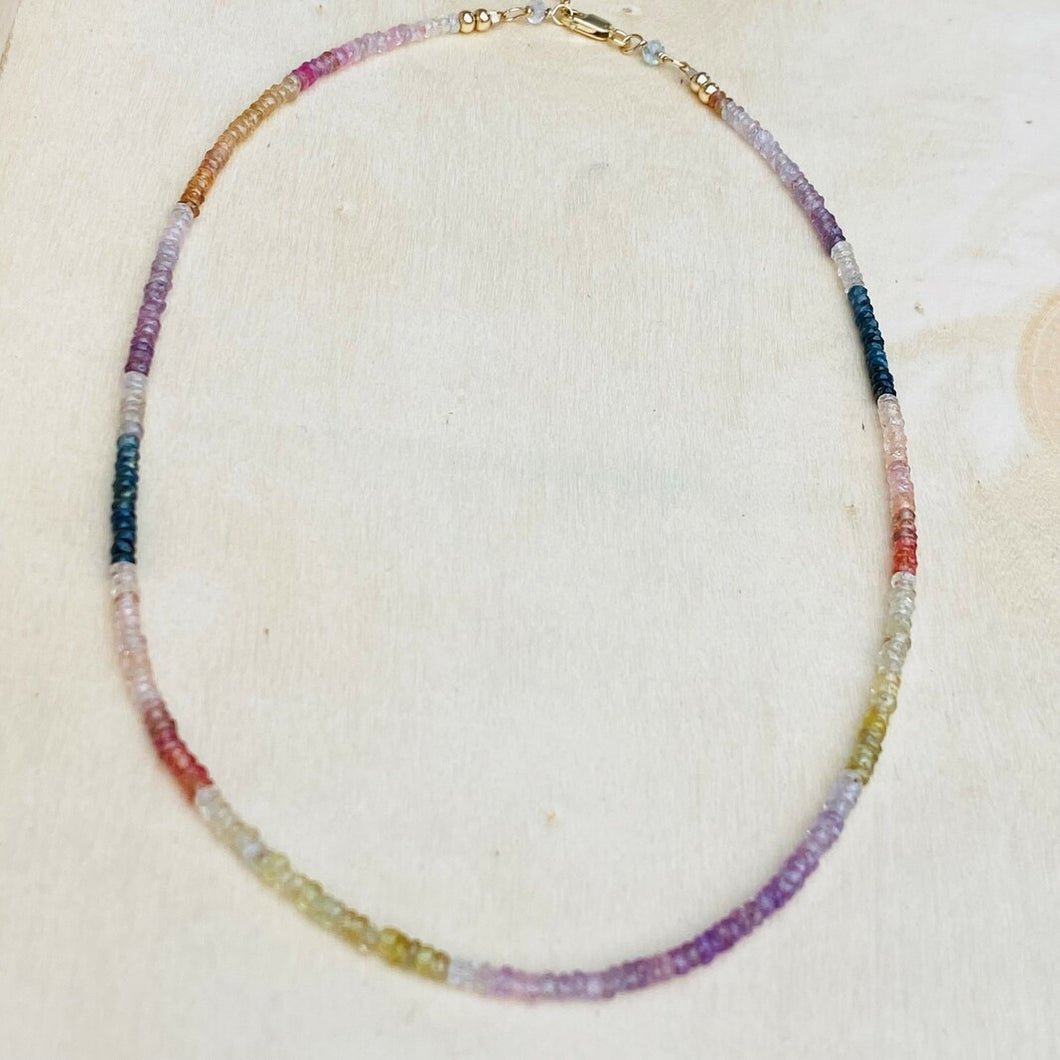 Rainbow of Sapphires Necklace
