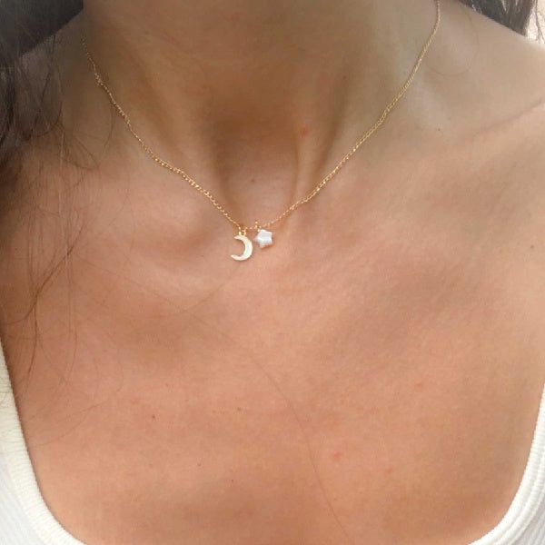 Shine Bright Moon n’ Star Necklace