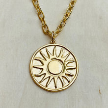 Load image into Gallery viewer, SUNKISSED - Sun Coin Necklace

