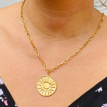Load image into Gallery viewer, SUNKISSED - Sun Coin Necklace
