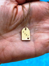 Load image into Gallery viewer, Personalized INITIALS tag charm Necklace

