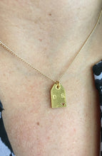 Load image into Gallery viewer, Personalized INITIALS tag charm Necklace
