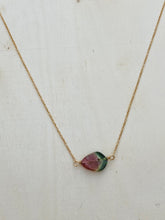 Load image into Gallery viewer, Slice of Sweetness Watermelon Tourmaline Necklace
